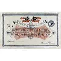 10 Shillings L. 1894, Government of the Cook Islands