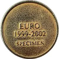 Medal - Euro 1999-2002 Netherlands Specimen