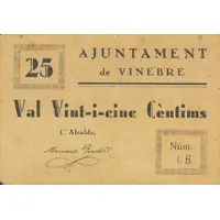 25 Céntimos Vinebre