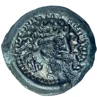 Potin Large bust, horse