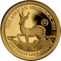 10 Francs Springbok, 1/500 oz