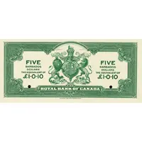 5 Dollars / 1 Pound 10 Pence