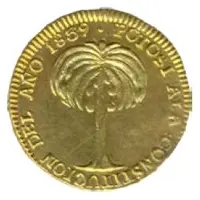 1 Escudo - José Miguel de Velasco Constitutional President - Monetary Medal