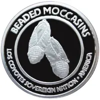 1 Dollar Delaware Beaded Moccasins