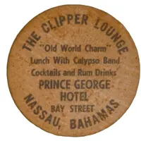 Wooden Nickel - The Clipper Lounge Nassau