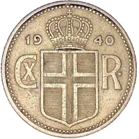 1 Króna - Christian X