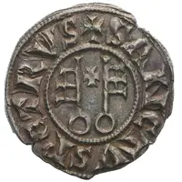 1/2 Grosso - Pietro di Montebruno Sede Vacante, Uncertain mint