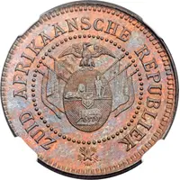 1 Penny Zuid Afrikaansche Republiek, Transvaal Mule