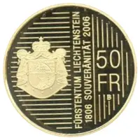 50 Franken - Johann I 200 Years of Sovereignty