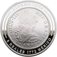 10 Euro 8 Reales 1772 Mexico