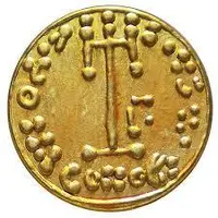 Token - Copy of Tremissis coin of Constantine IV AD668-685