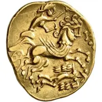 Gold Stater with anthropomorphic horse and winged figure