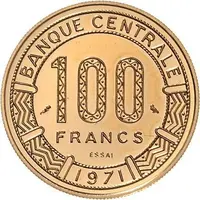 100 Francs Pattern
