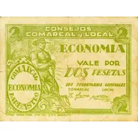 2 Pesetas Barbastro