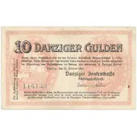 10 Gulden Danziger Zentralkasse