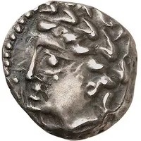 Silver Drachm with horse and caduceus