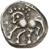 Silver Drachm with horse and caduceus