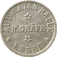 10 Pfennigs - Essen Automaten Halle H. Gräfe