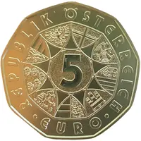 5 Euros Narcissus, Silver