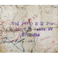 10 Pessetes Provisional Issue