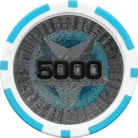 Poker Chip Metallic Foil, Star - 5000