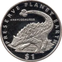 1 Dollar Ankylosaurus