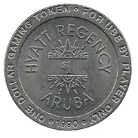 1 Dollar Gaming Token - Hyatt Regency Aruba