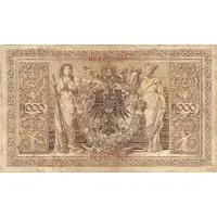 1000 Mark Reichsbanknote, red seal