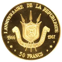 50 Francs First Anniversary of Republic