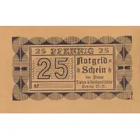 25 Pfennig Tietze and Seidensticker
