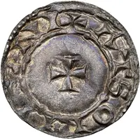 1 Penning - Canute IV Two crosses