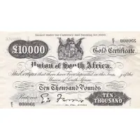 10 000 Pounds - Gold Certificate