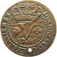 5 Réis - João V Lisbon mint