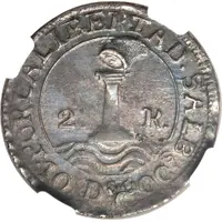 2 Reales Provisional coinage
