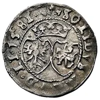 Szeląg litewski - Stefan Batory Wilno mint