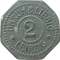 2 Pfennigs - Leipzig Unruh and Liebig