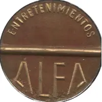 Jeton de jeu Entretenimientos Alfa