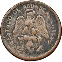 20 Centavos Curved bottom 2, Cast