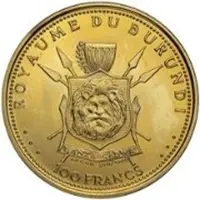 100 Francs - Mwambutsa IV 50th Anniversary