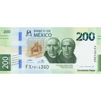 200 Pesos 30 years of Bank of Mexico Authonomy