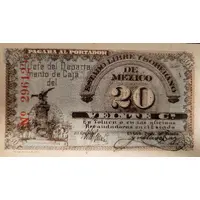 20 Centavos Estado Libre y Soberano de Mexico