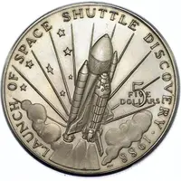 5 Dollars U.S. Space Shuttle - Discovery