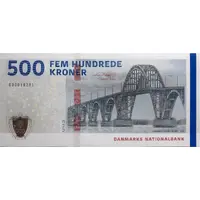 500 Kroner Danish Bridges and Antiquities. Type 2