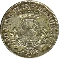 10 Kreuzers - Charles Frederick