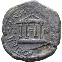 Semis - Augustus V I N K M POSTV ALBINVS II VIR QVINQ ITER