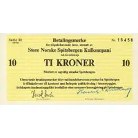 10 Kroner Great Norwegian Spitsbergen Coal Company