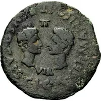 Dupondius - Tiberius C I G A GERMANICO ET DRVSO CAES II VIR