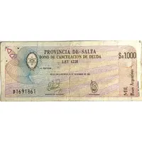 1000 Pesos Argentinos
