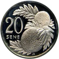 20 Sene - Tanumafili II Silver Proof issue