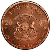 25 000 Francs CFA African elephant, Trial Strike